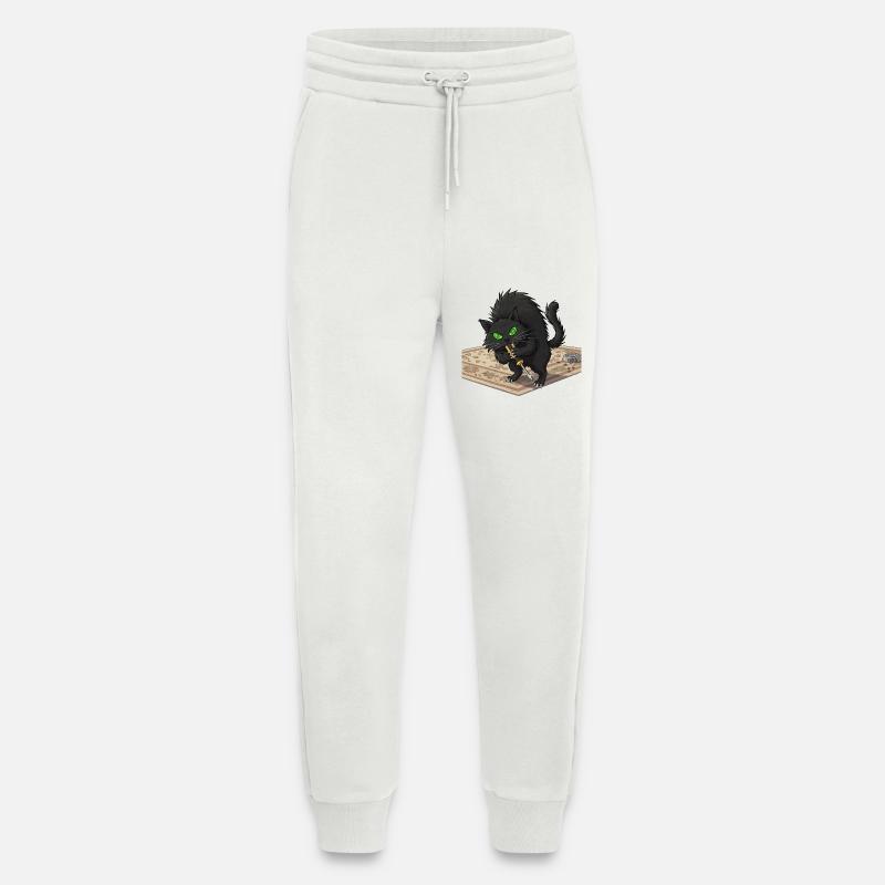 Aggro Katze auf Perser-Teppich - Jogginghose - made by SPREAD - OFF WHITE