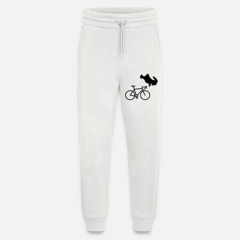 Bicycle Cycling Bunny - Jogging Pants - made by SPREAD  - OFF WHITE