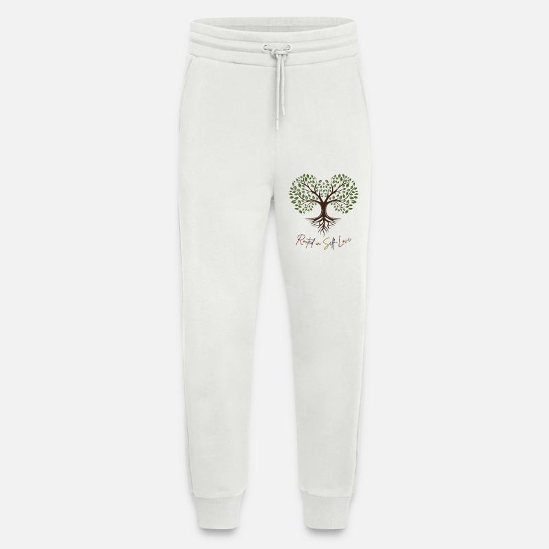 Wurzelkraft: Selbstliebe Baum - Jogginghose - made by SPREAD - OFF WHITE