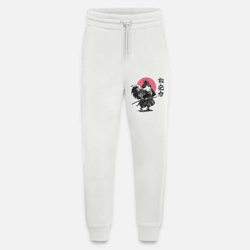 Hahn-Samurai-Rüstungsdruck - Jogginghose - made by SPREAD - OFF WHITE