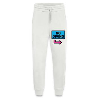 No Diving Schild Pool Retro - Jogginghose - made by SPREAD - OFF WHITE - Vorne