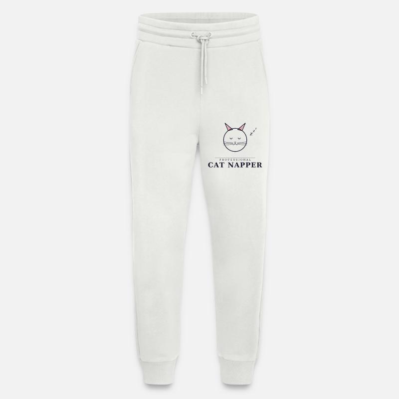 Professional Cat Napper - Jogging Pants - made by SPREAD  - OFF WHITE