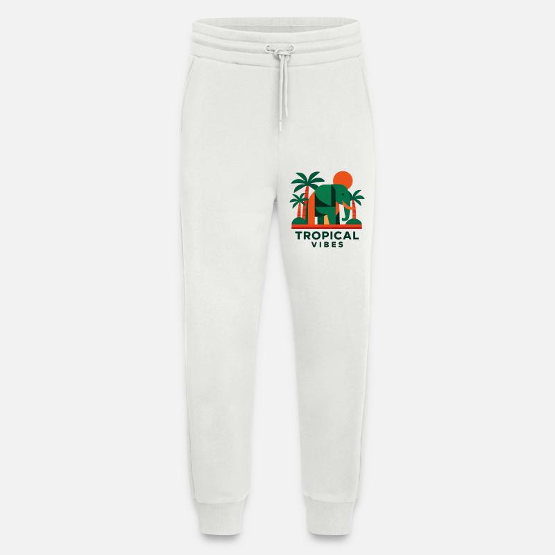 Tropical Elephant - Jogginghose - made by SPREAD - OFF WHITE