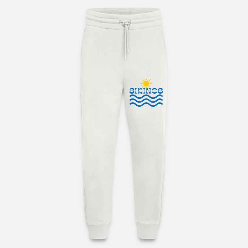 Sikonos-Sun Over Blue Waves  - Jogging Pants - made by SPREAD  - OFF WHITE
