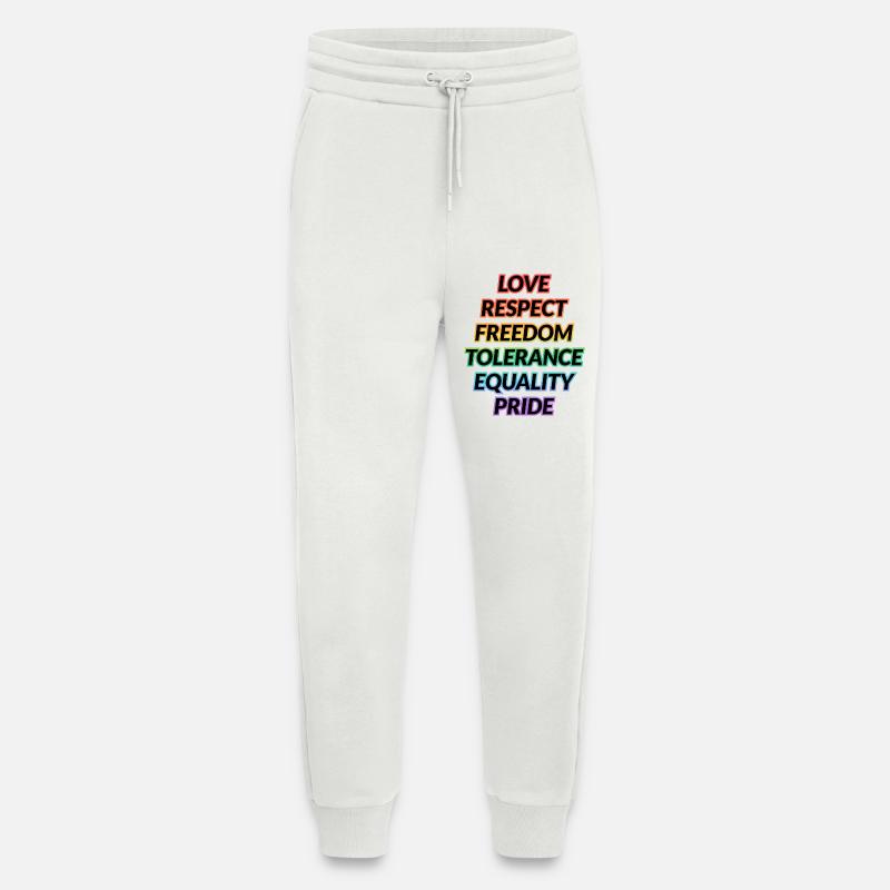 Pride Rainbow Values Tee - Jogging Pants - made by SPREAD  - OFF WHITE