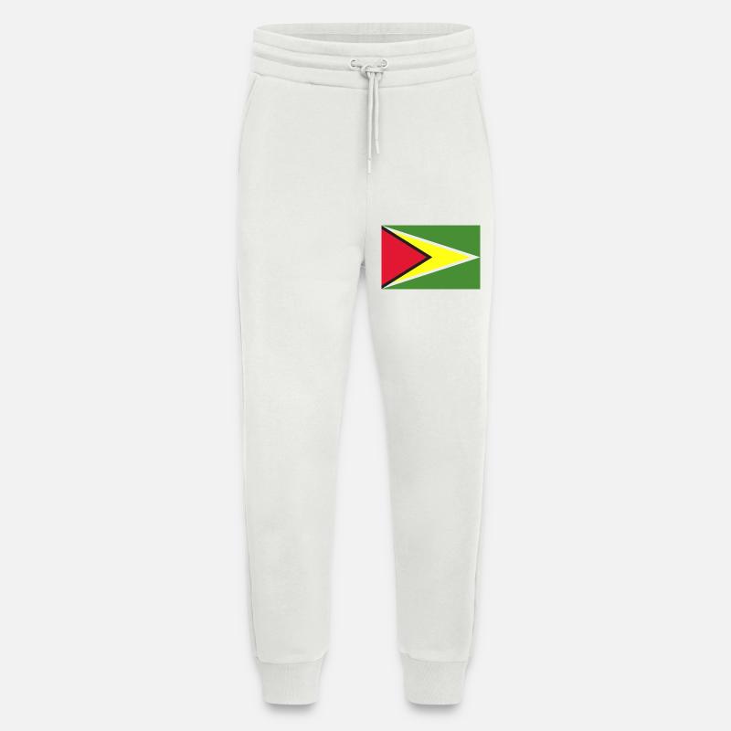 Guyana flag - Jogging Pants - made by SPREAD  - OFF WHITE