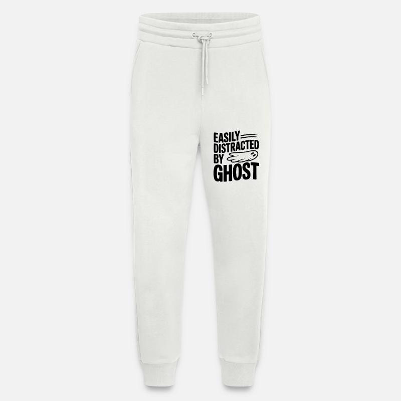 Easily Distracted by Ghost - Jogging Pants - made by SPREAD  - OFF WHITE