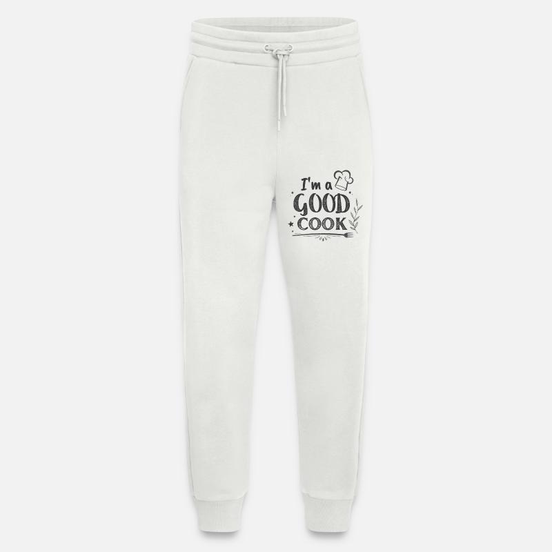 Im a GOOD COOK Chef Chalk - Jogging Pants - made by SPREAD  - OFF WHITE