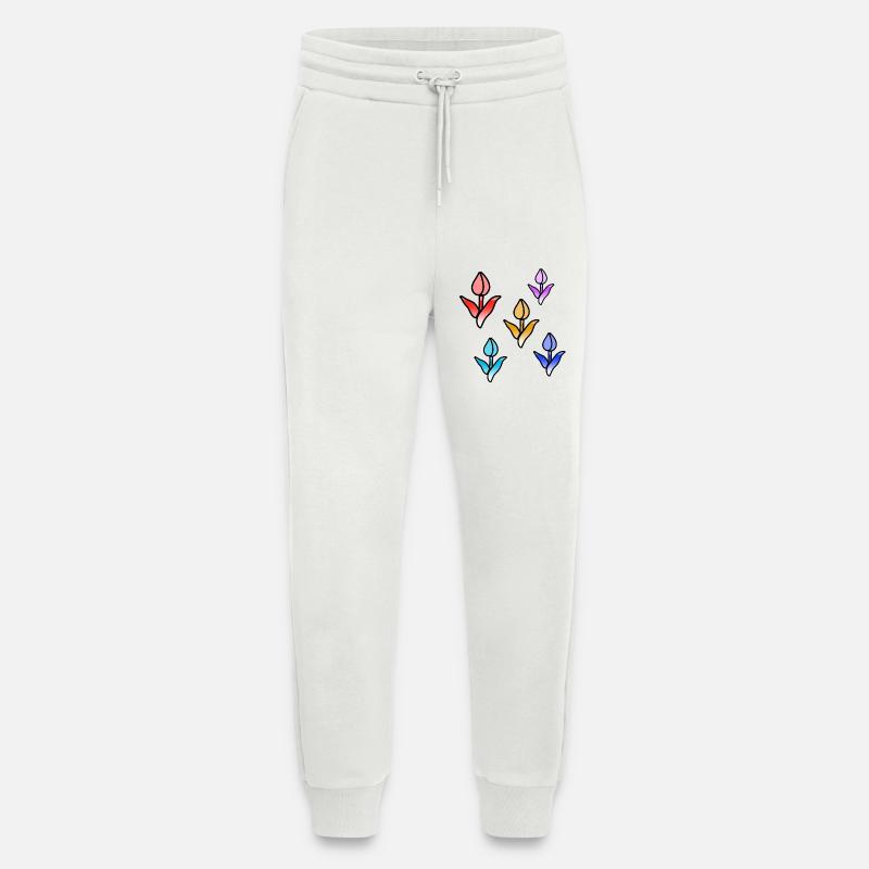 Blumen - Jogginghose - made by SPREAD - OFF WHITE