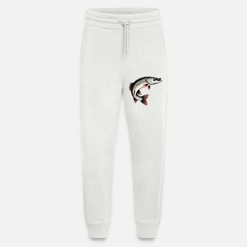 Predatory Pike - Jogging Pants - made by SPREAD  - OFF WHITE