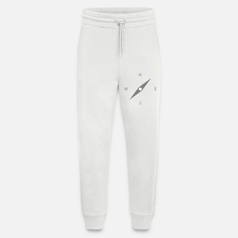 Nordstern Kompass Illustration - Jogginghose - made by SPREAD - OFF WHITE