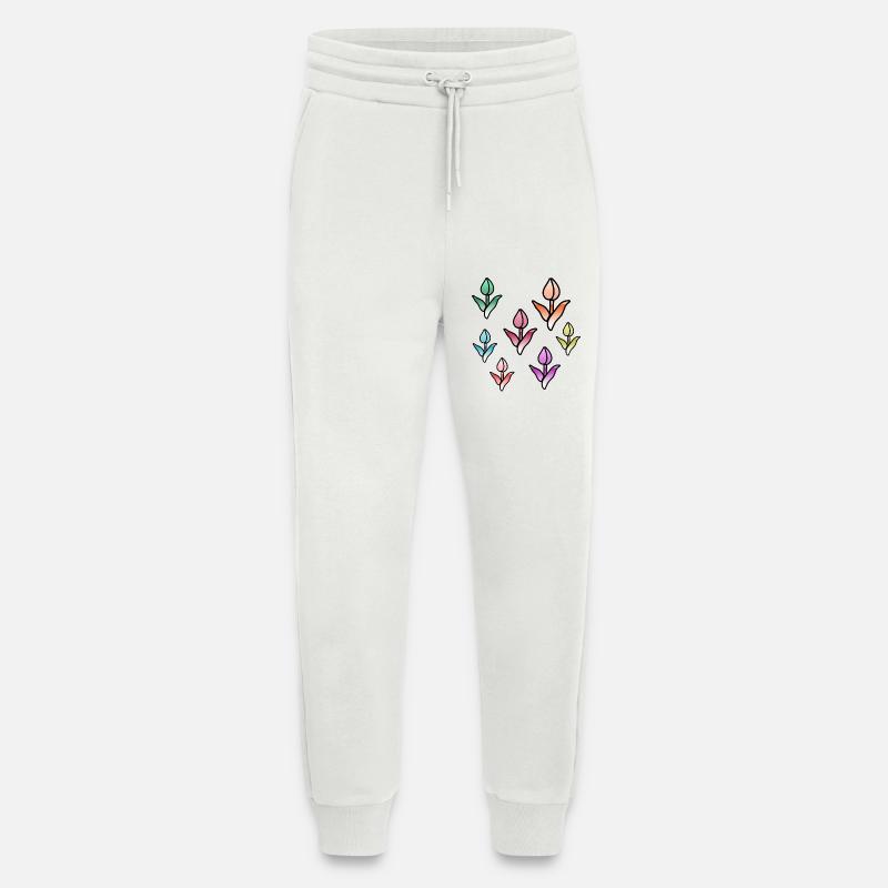 Blumen - Jogginghose - made by SPREAD - OFF WHITE