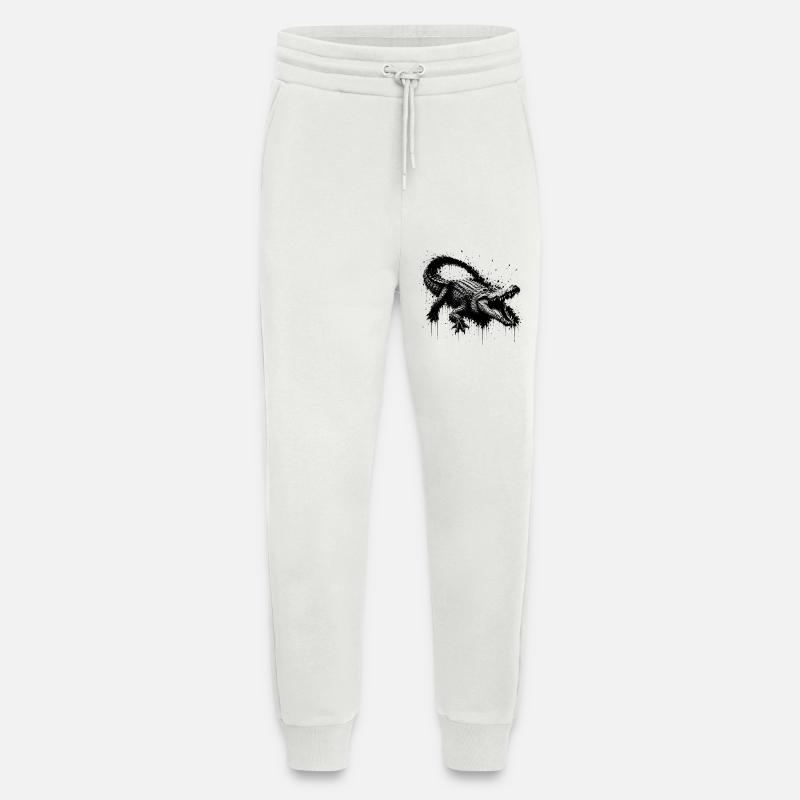 Crocodile Grunge - Jogging Pants - made by SPREAD  - OFF WHITE