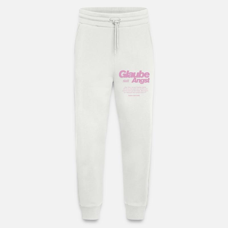 Glaube statt Angst  - Jogginghose - made by SPREAD - OFF WHITE