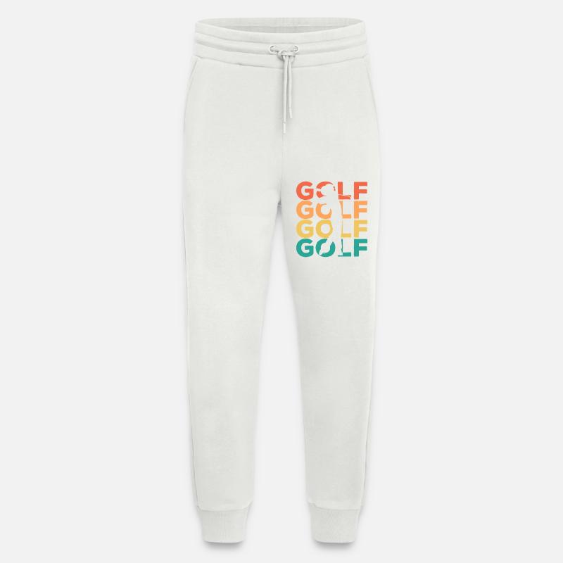Rainbow Golf Swing Silhouette - Jogging Pants - made by SPREAD - OFF WHITE