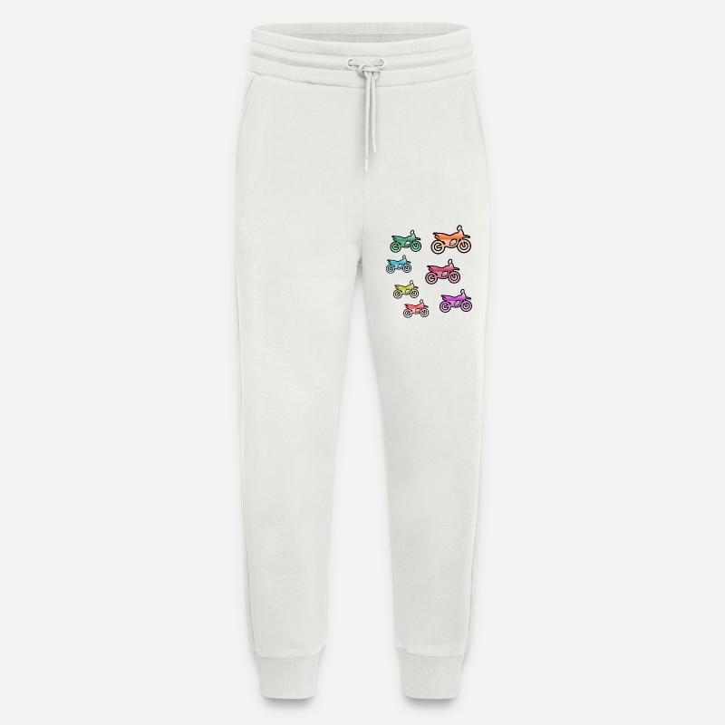 Motorcycles - Jogging Pants - made by SPREAD  - OFF WHITE
