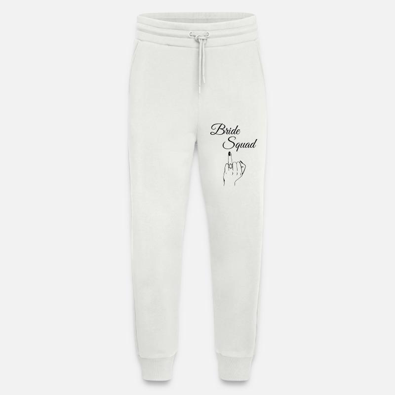 Équipe de la Mariée Audacieuse - Pantalon de jogging bio décontracté fabriqué en UE - OFF WHITE