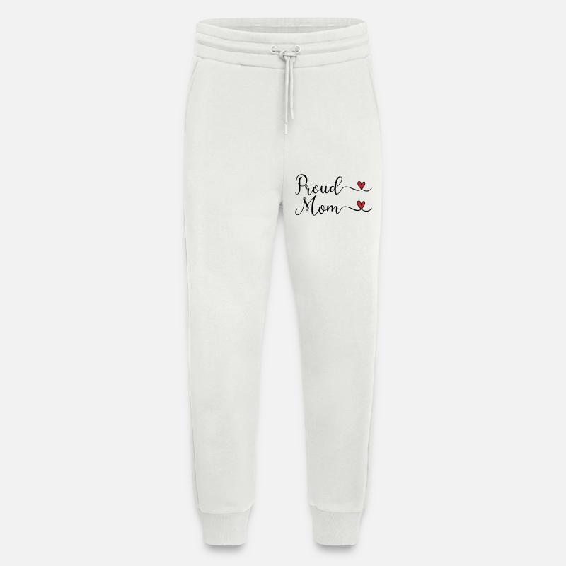 Proud Mom - Jogging Pants - made by SPREAD  - OFF WHITE