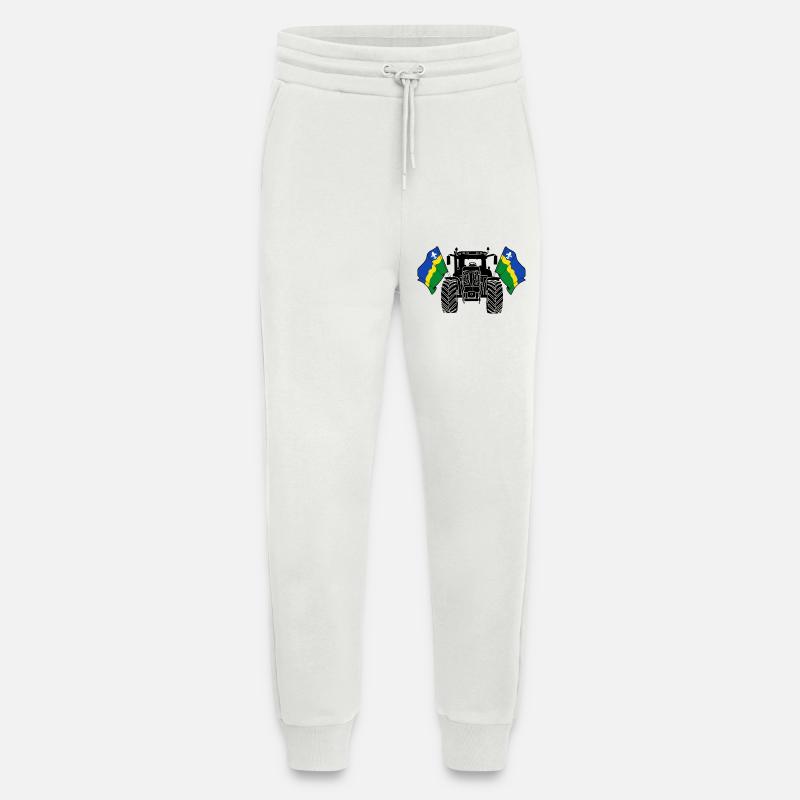 Flevoland_Tractor_Pride - Pantalon de jogging bio décontracté fabriqué en UE - OFF WHITE