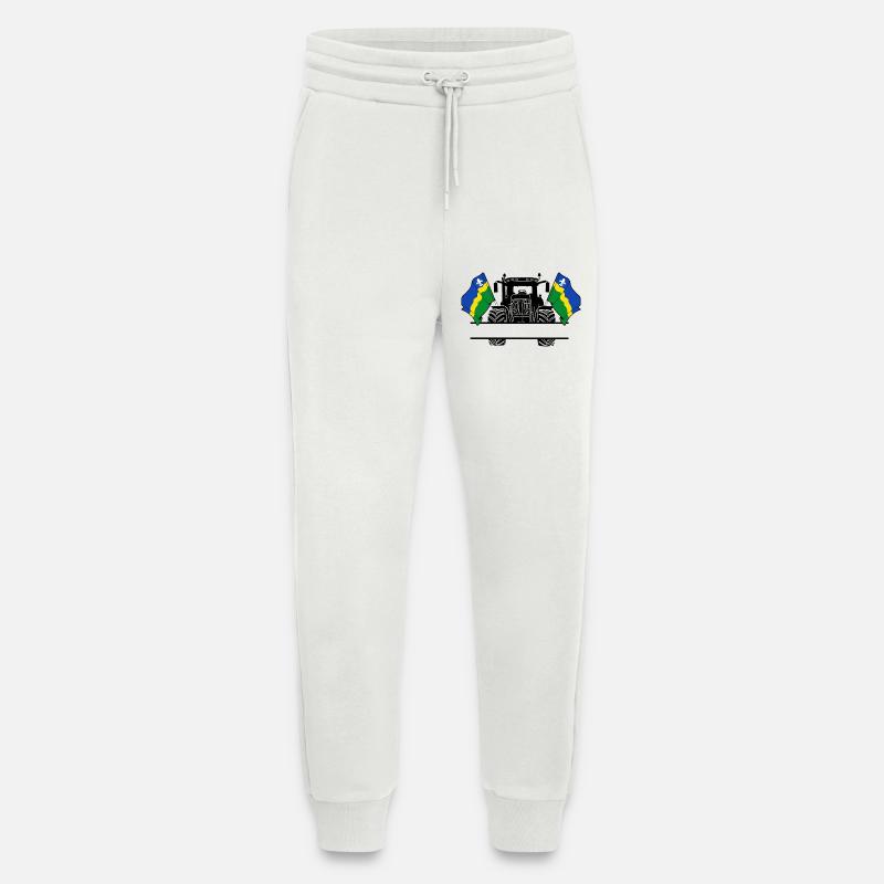 Flevoland_Tractor_Custom_Edition - Pantalon de jogging bio décontracté fabriqué en UE - OFF WHITE