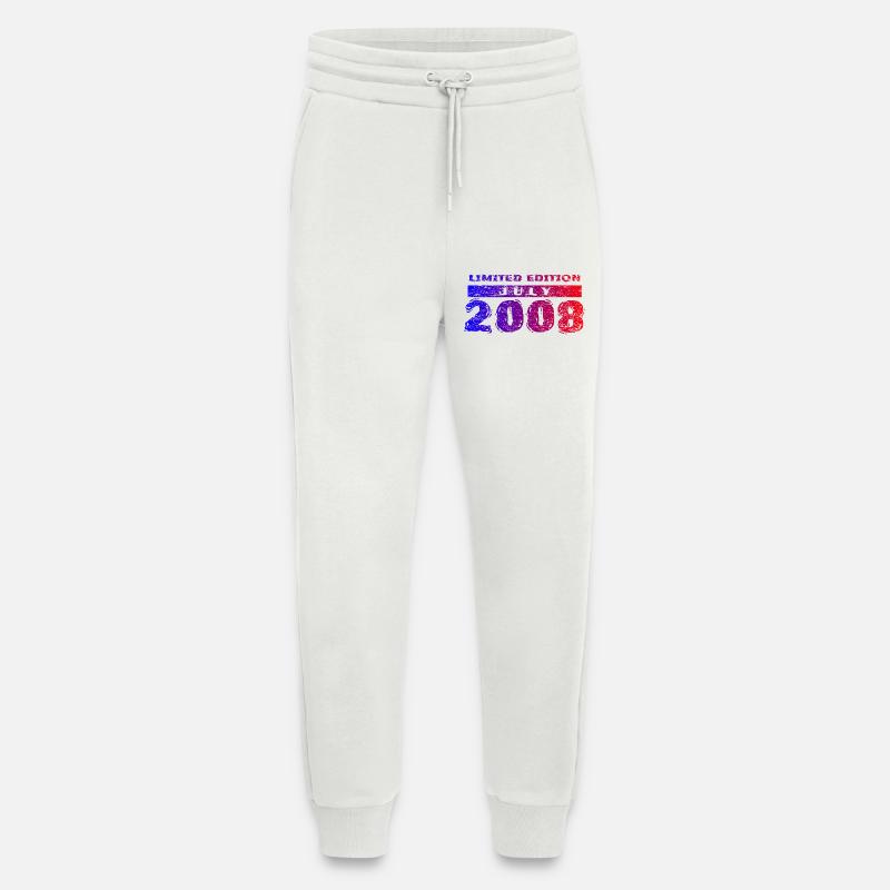 18e anniversaire Édition Limitée 07/2008 - Pantalon de jogging bio décontracté fabriqué en UE - OFF WHITE
