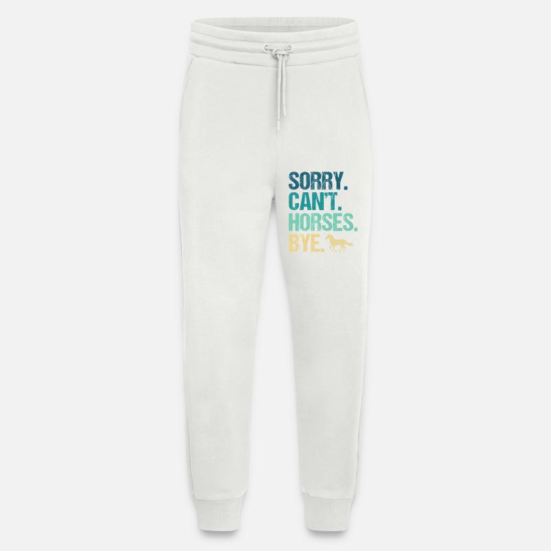 Sorry Can’t Horses Bye - Jogginghose - made by SPREAD - OFF WHITE