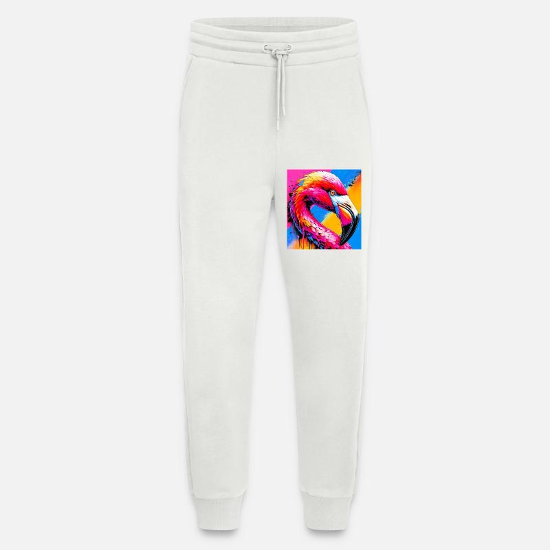 Flamant - Pantalon de jogging bio décontracté fabriqué en UE - OFF WHITE