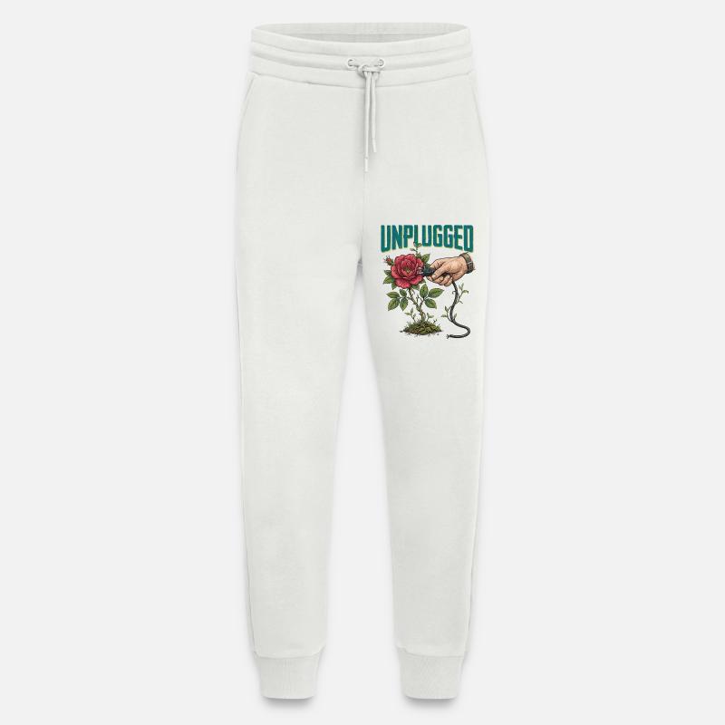 Débranché - Pantalon de jogging bio décontracté fabriqué en UE - OFF WHITE