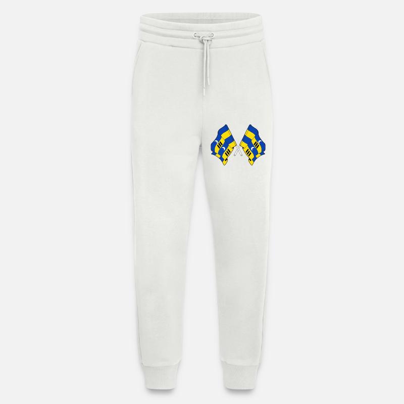 Crossed Ameland Flags – Island Pride - Jogging Pants - made by SPREAD - OFF WHITE