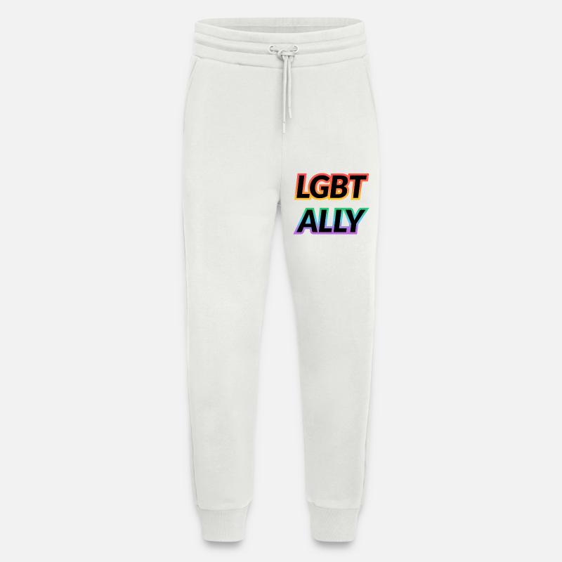 LGBT ALLY  - Jogging Pants - made by SPREAD  - OFF WHITE