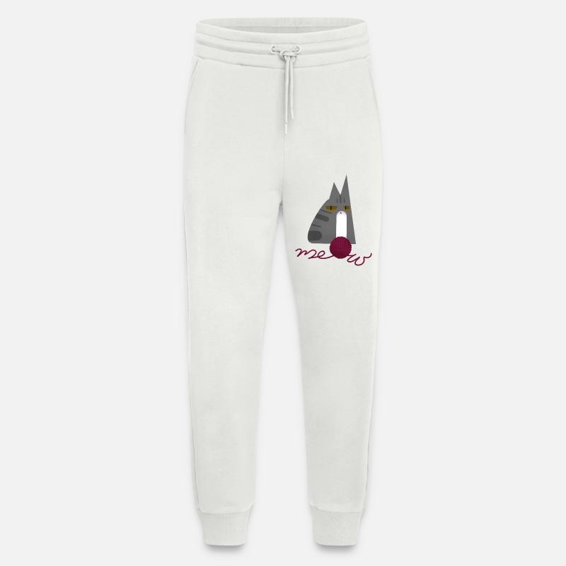 Chaton (gris) - Pantalon de jogging bio décontracté fabriqué en UE - OFF WHITE