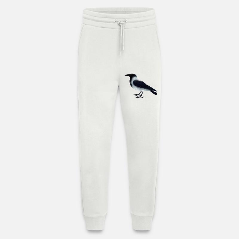 Hooded crow - Jogging Pants - made by SPREAD - OFF WHITE