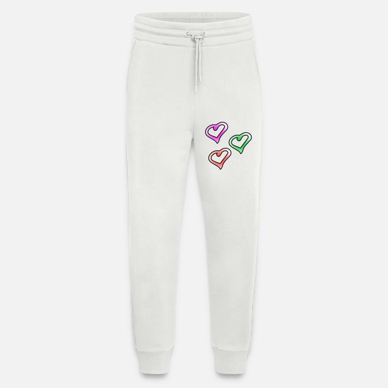 Herzen - Jogginghose - made by SPREAD - OFF WHITE
