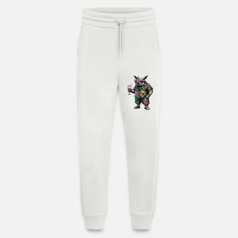 Rhino Comic Summer - Jogging Pants - made by SPREAD  - OFF WHITE