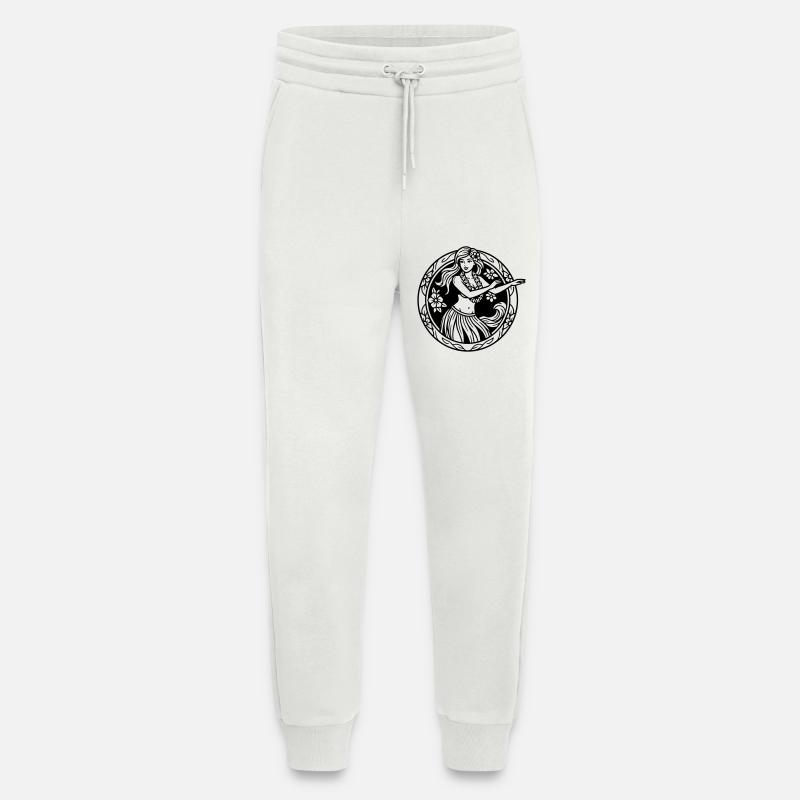 fille hula - Pantalon de jogging bio décontracté fabriqué en UE - OFF WHITE