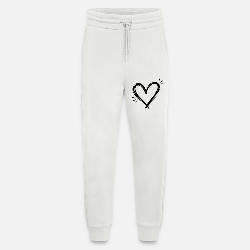 Herz - Jogginghose - made by SPREAD - OFF WHITE