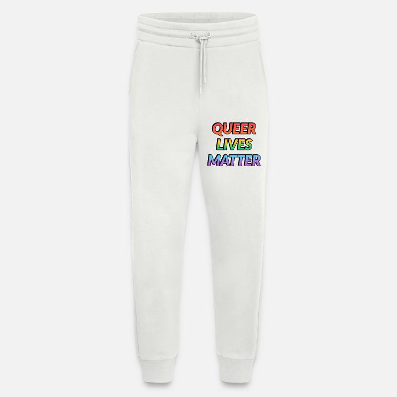 Queer Lives Matter Regenbogen - Jogginghose - made by SPREAD - OFF WHITE