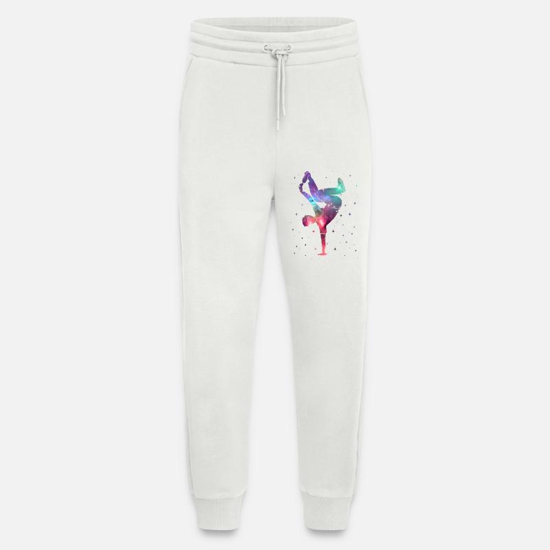 Breakdancing Breakdancer Weltraum Breakdance - Jogginghose - made by SPREAD - OFF WHITE