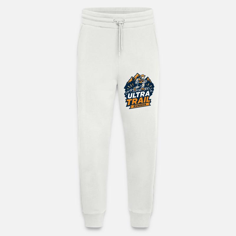 Coureur d’ultra-trail - Pantalon de jogging bio décontracté fabriqué en UE - OFF WHITE