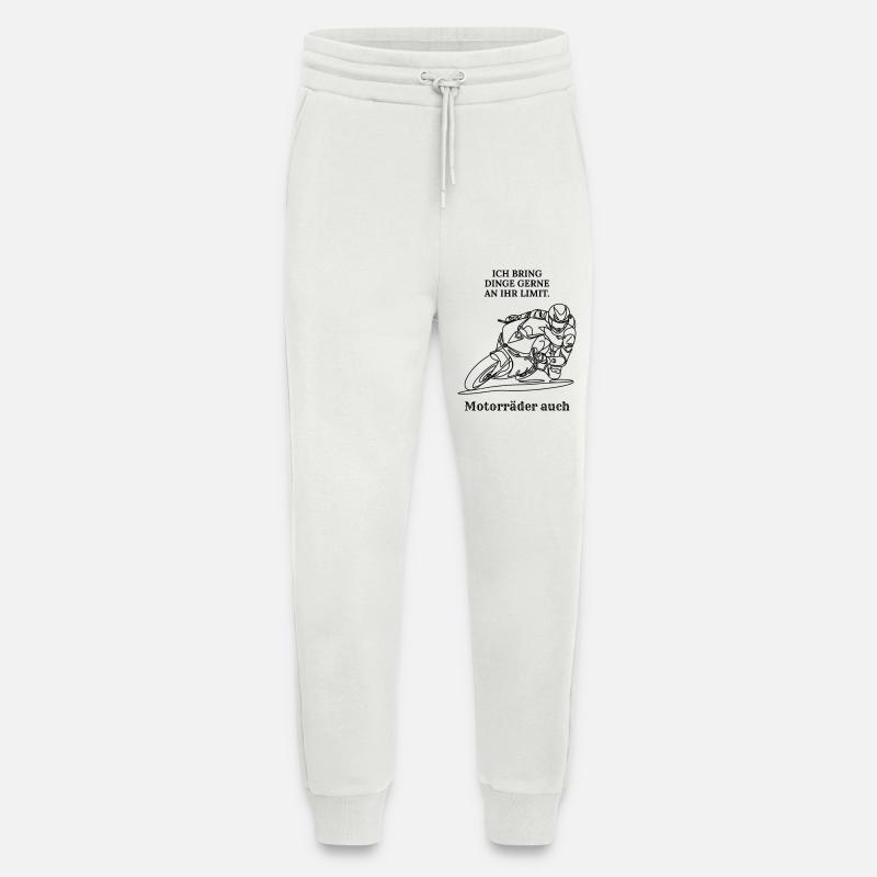 Motorradspruch - Jogginghose - made by SPREAD - OFF WHITE