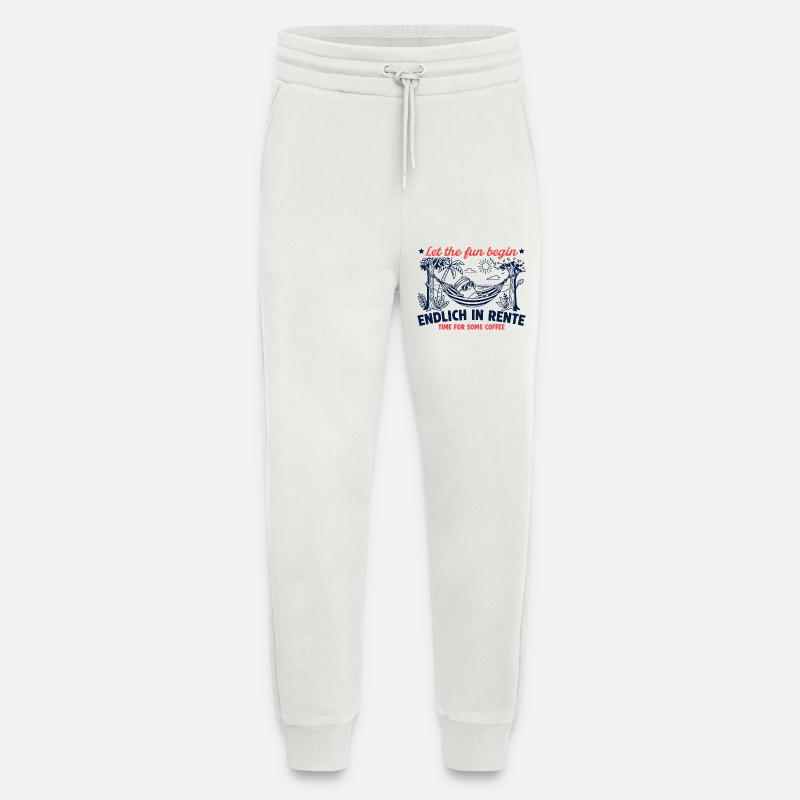 Endlich in Rente Retro Kaffee - Jogginghose - made by SPREAD - OFF WHITE