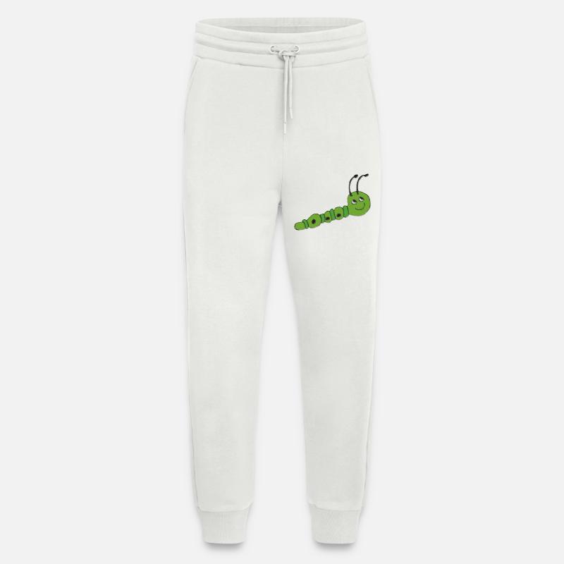 Caterpillar impressionism - Jogging Pants - made by SPREAD - OFF WHITE