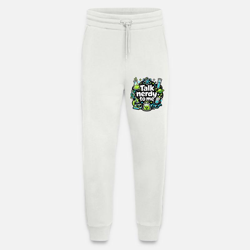 Parlez-moi de design geek - Pantalon de jogging bio décontracté fabriqué en UE - OFF WHITE