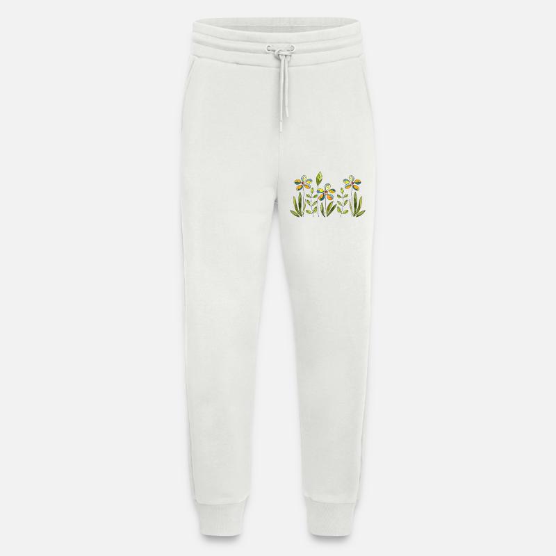 Fleur - Pantalon de jogging bio décontracté fabriqué en UE - OFF WHITE