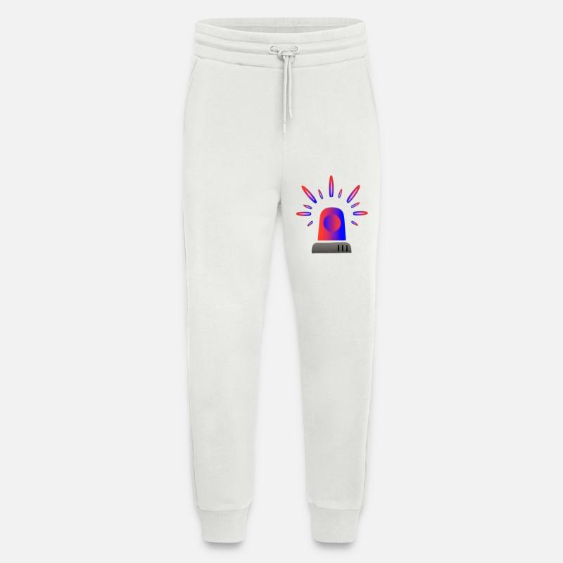Rot-Blaue Sirene Warnleuchte - Jogginghose - made by SPREAD - OFF WHITE