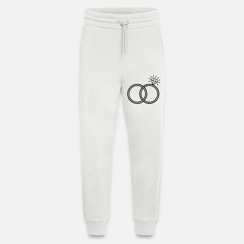 Diamond Ring - Jogging Pants - made by SPREAD - OFF WHITE