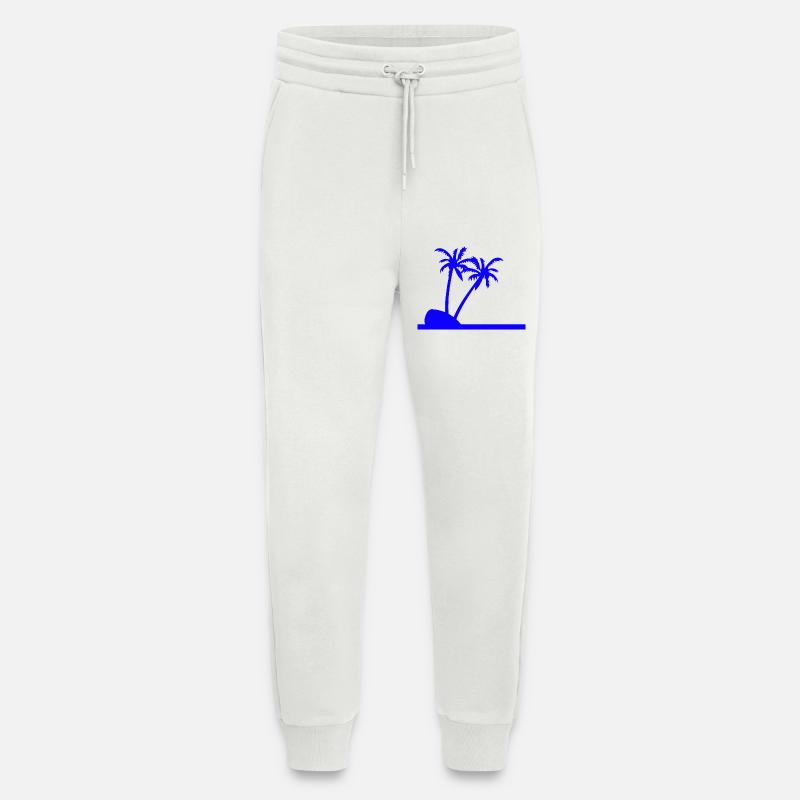 Palm trees - Jogging Pants - made by SPREAD - OFF WHITE