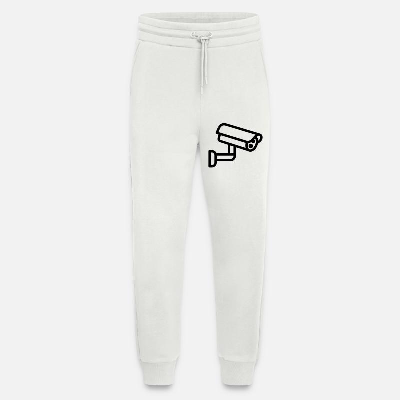 caméra - Pantalon de jogging bio décontracté fabriqué en UE - OFF WHITE
