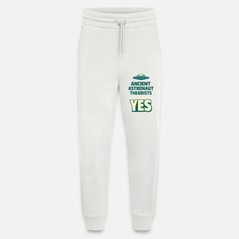 Ancient Astronaut Yes - Jogging Pants - made by SPREAD - OFF WHITE