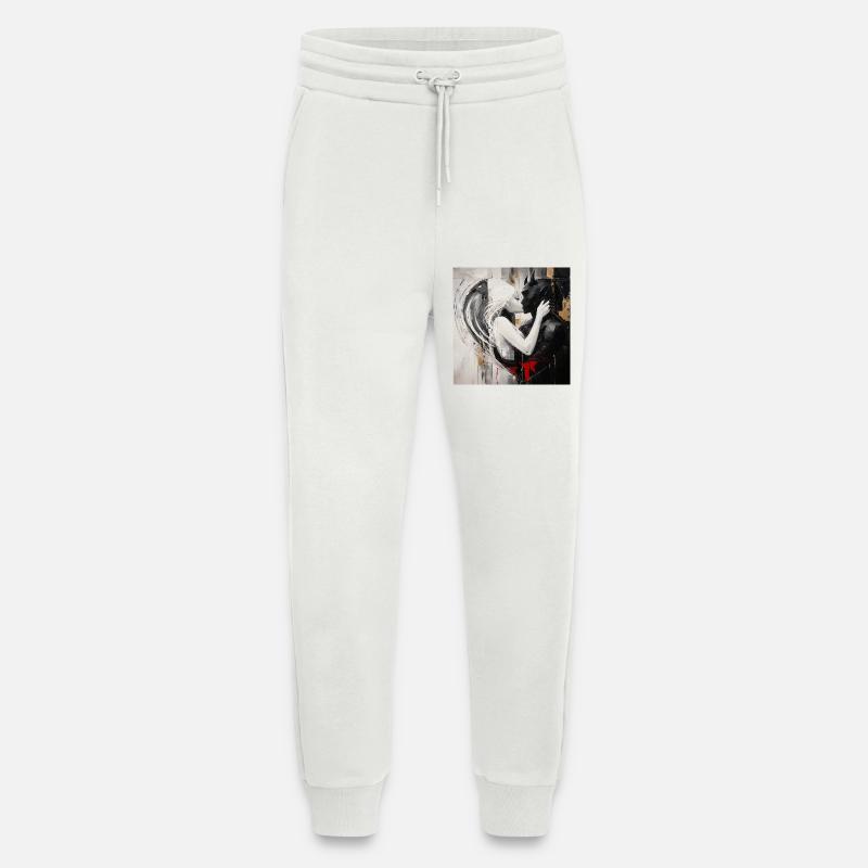 Light meets shadow Lovers - Jogging Pants - made by SPREAD - OFF WHITE